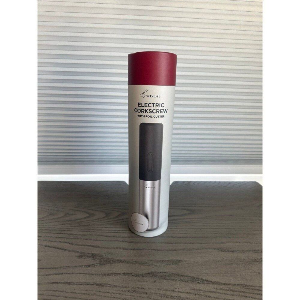 Rabbit Electric Corkscrew Wine Opener with Foil Cutter New unopened box